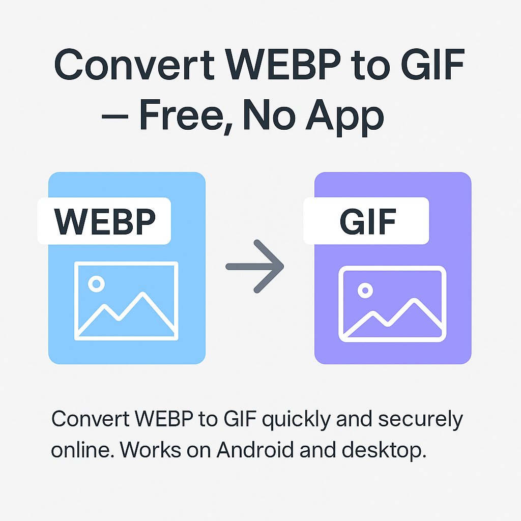 Convert WEBP to GIF — SnapConvert