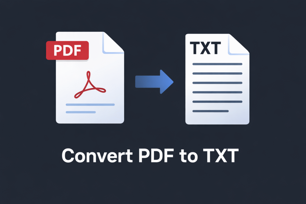 Convert PDF to TXT — SnapConvert