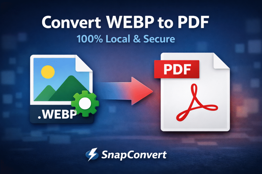 Convert WEBP to PDF — SnapConvert