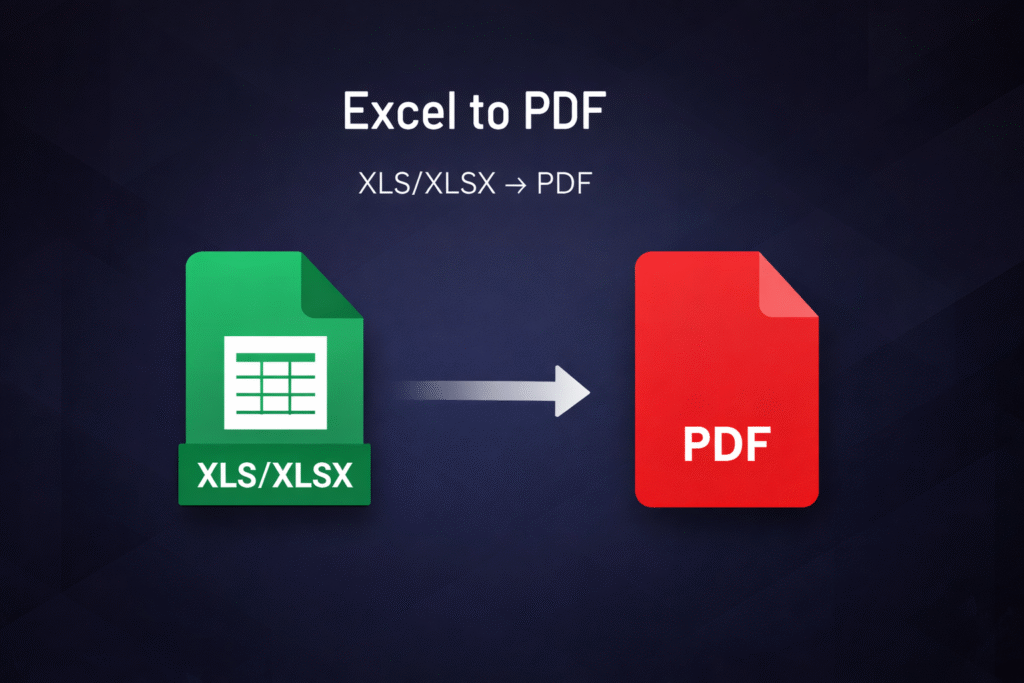 Convert Excel to PDF — SnapConvert