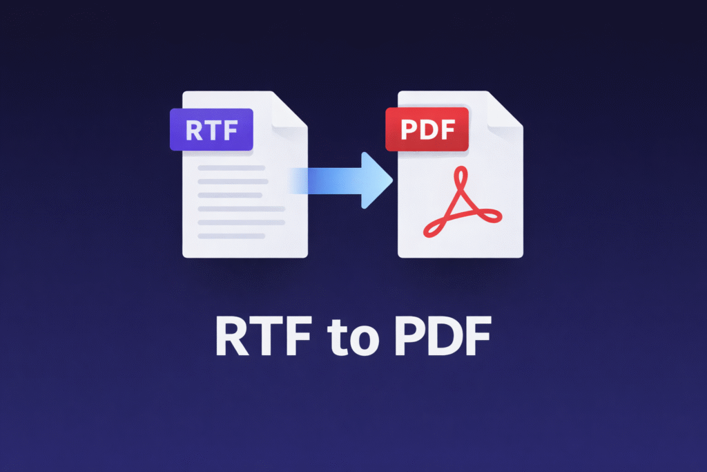Convert RTF to PDF — SnapConvert
