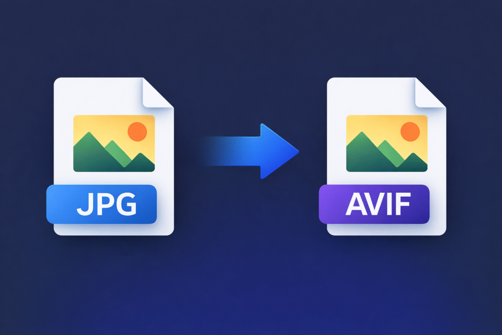 Convert JPG to AVIF — SnapConvert