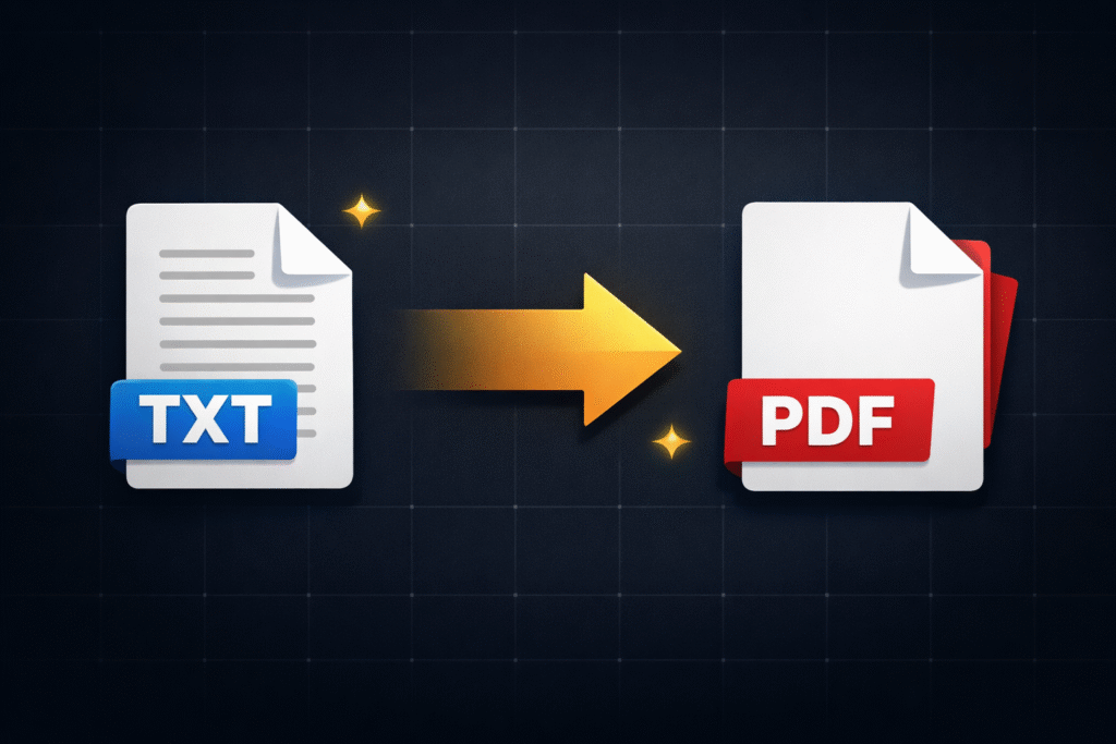 Convert TXT to PDF — SnapConvert