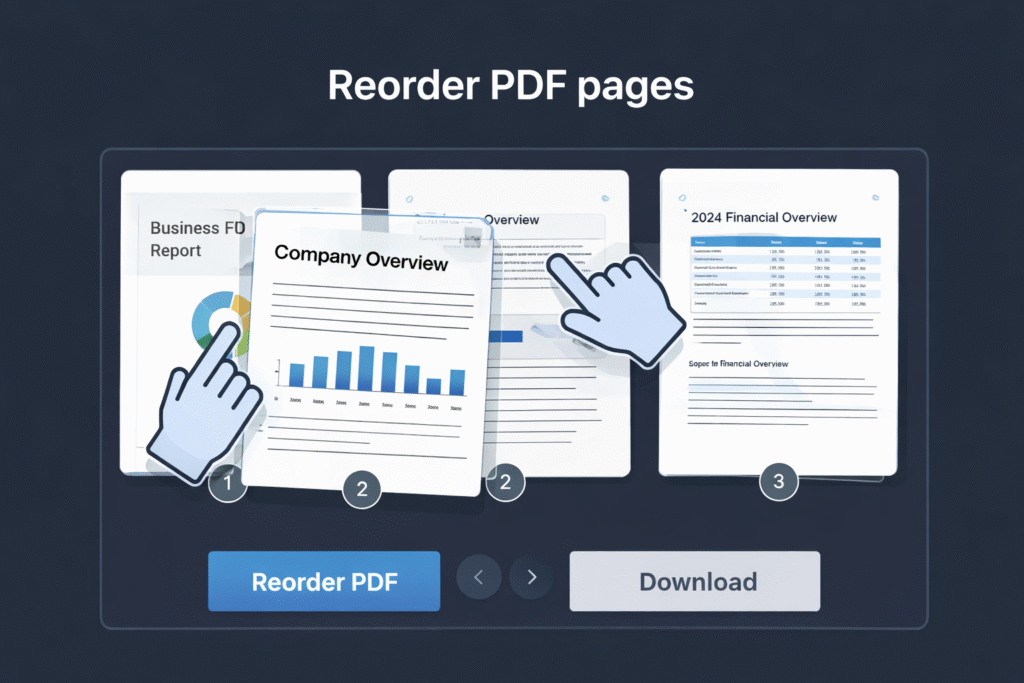 reorder PDF pages