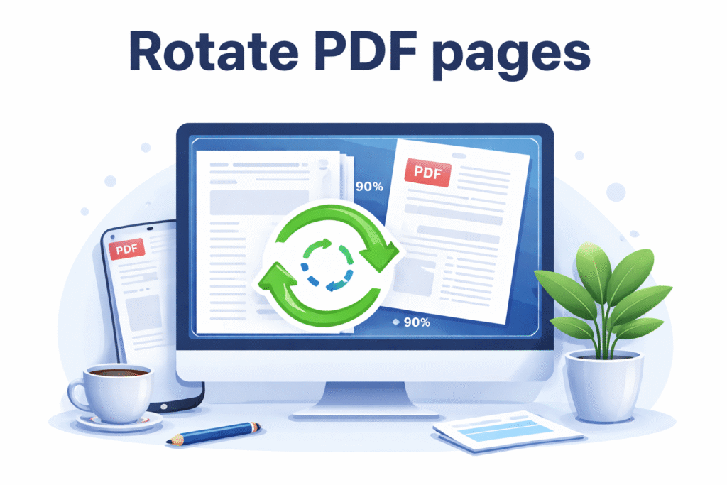 Rotate PDF pages
