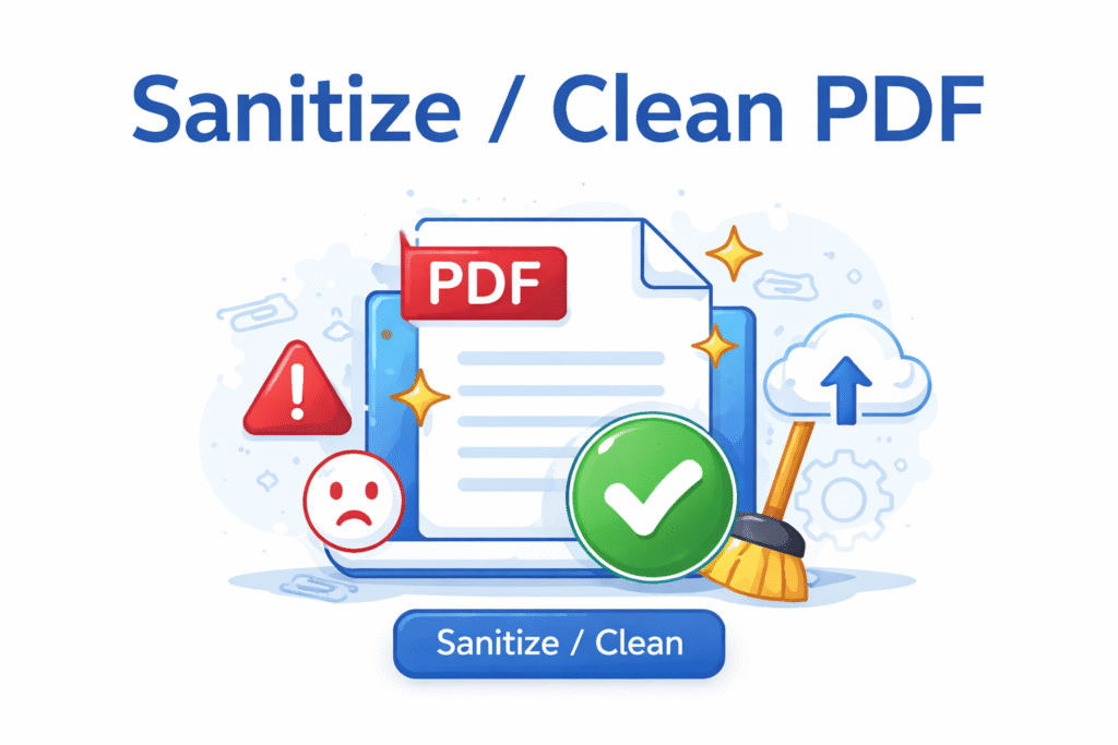 Sanitize / Clean PDF