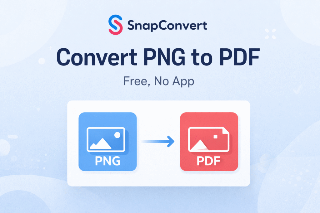 Convert PNG to PDF — SnapConvert