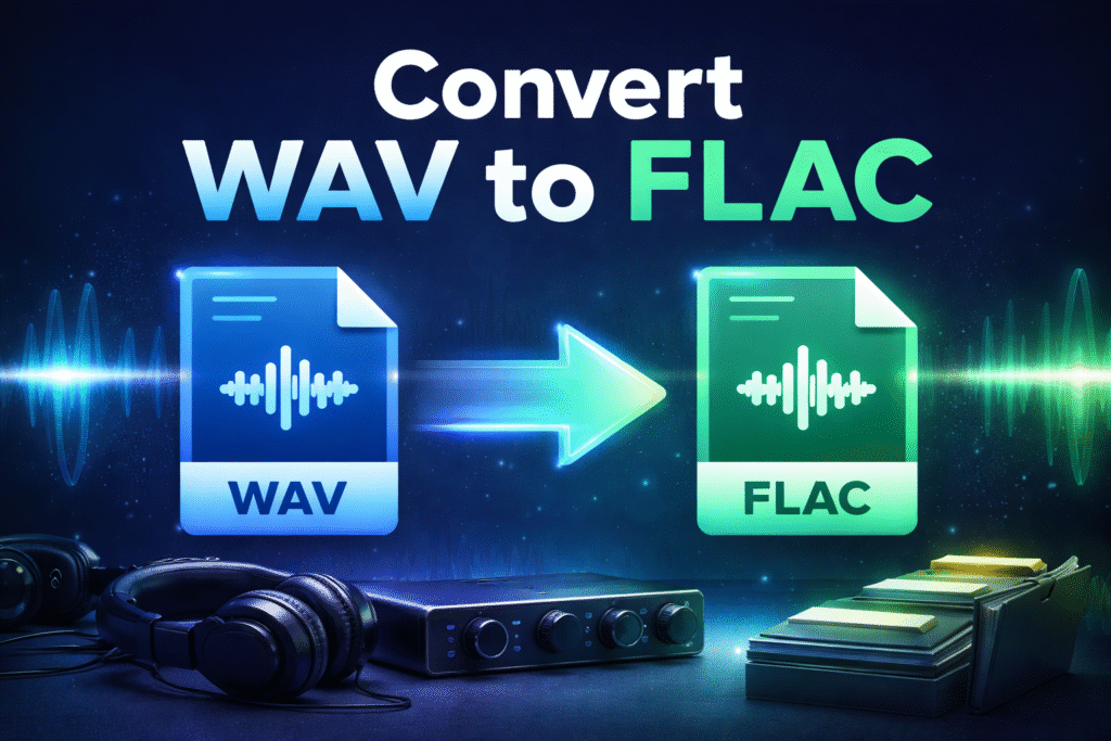 convert WAV to FLAC